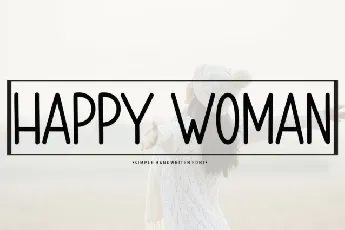 Happy Woman Display font