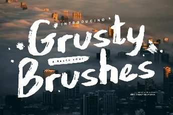 Grusty Brushes Personal Use font