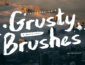 Grusty Brushes Personal Use font