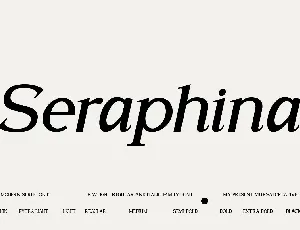 Seraphina font