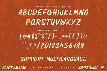 Black Willow font