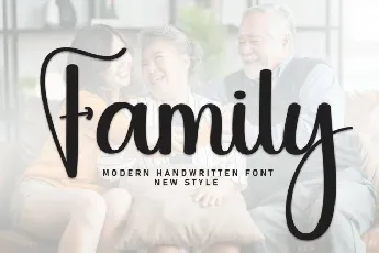 Family Calligraphy font