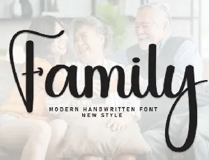 Family Calligraphy font