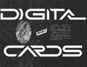 Digital Cards font