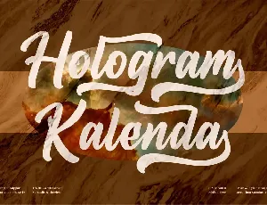 Hologram Kalenda font