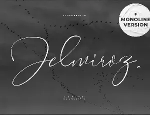 Jelmiroz Monoline font