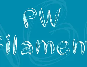 PW Filament font