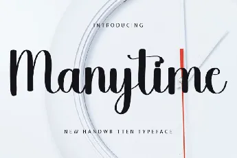 Manytime font