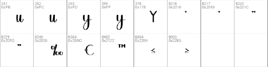 Manytime font