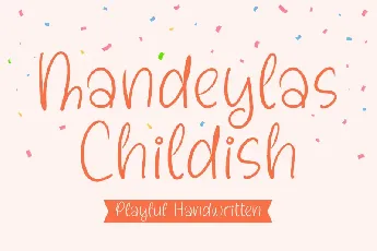 Mandeylas Childish font