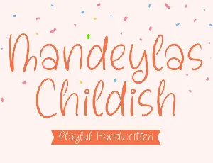 Mandeylas Childish font