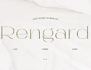 Rengard font