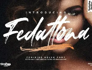 Fedattona Brush font