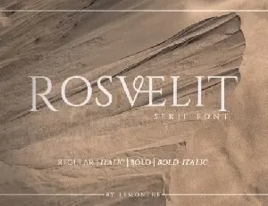 Rosvelit Serif font