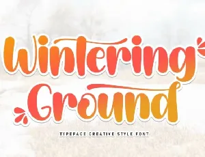 Wintering Ground Script font