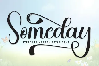 Someday Calligraphy font