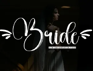 Bride Brush font