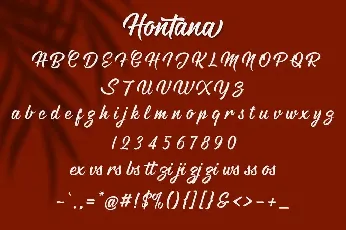 Hontana font