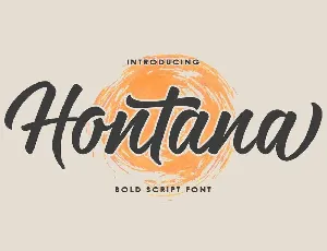 Hontana font