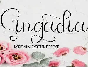 Singadia font