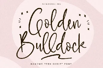 Golden Bulldock font