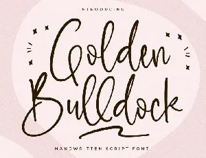 Golden Bulldock font