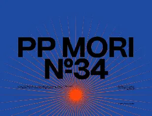 PP Mori Family font