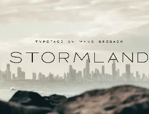 Stormland font