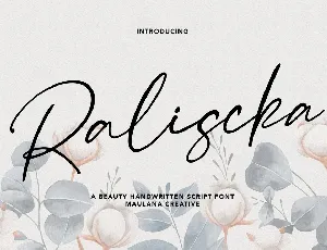 Raliscka font