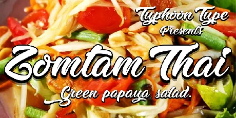 Zomtam Thai Script font