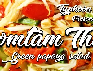 Zomtam Thai Script font