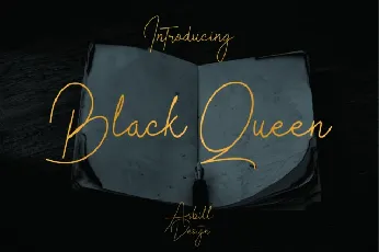 Black Queen Script font