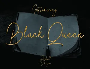 Black Queen Script font