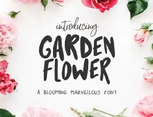 Garden Flower Script font