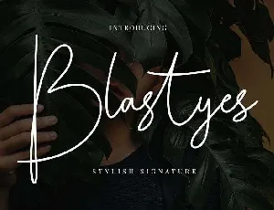 Blastyes Signature Free font