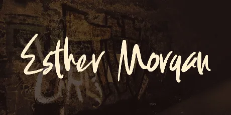 Esther Morgan font