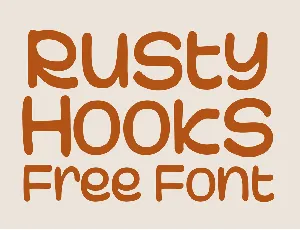 Rusty Hooks font
