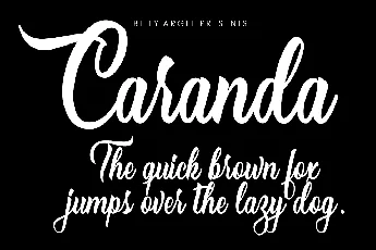 Caranda Personal Use font