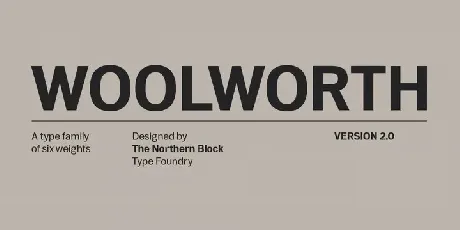 Woolworth Family font