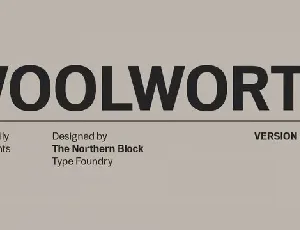 Woolworth Family font