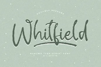 Whitfield font