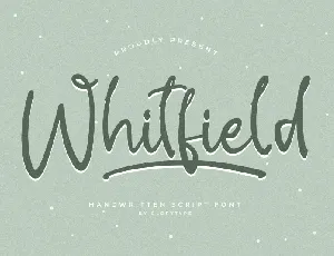 Whitfield font