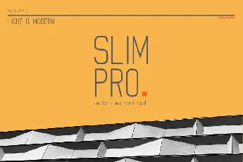 Slim Pro font