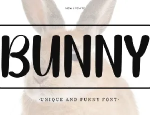 Bunny Display Typeface font