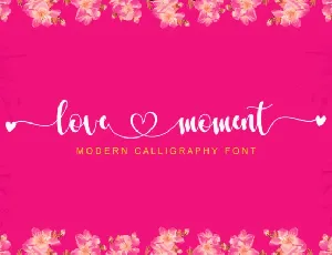 Love Moment Script font