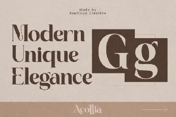 Acollia font