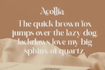 Acollia font