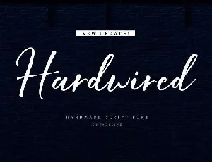 Hardwired Script Free font