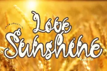 Love Sunshine font