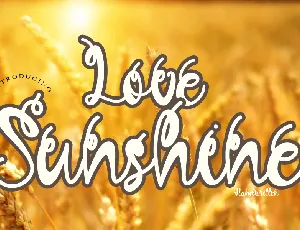 Love Sunshine font